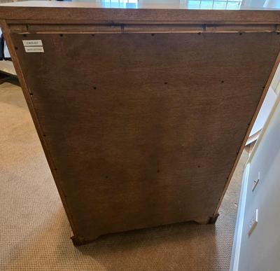 LOT 235X: Wood Dresser with Mirror and Chest of Drawers