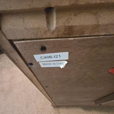 LOT 235X: Wood Dresser with Mirror and Chest of Drawers