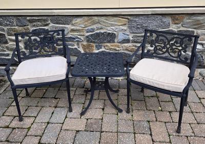 LOT Metal Outdoor Conversation Set with Cushions