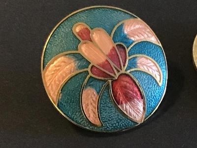 Vintage Clossione Iris Earrings