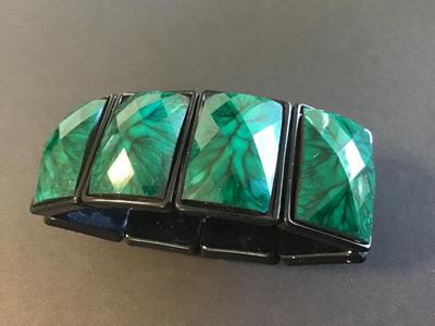 Fashion Bracelet Emerald Black