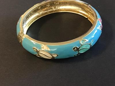 Marked Enamel Turtle Bracelet