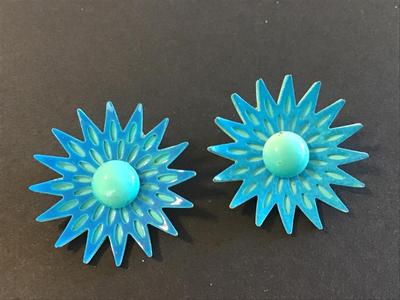 Vintage Clip on Earrings Metal