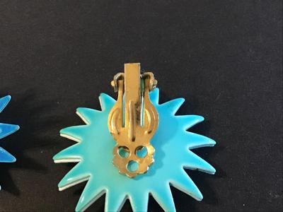 Vintage Clip on Earrings Metal