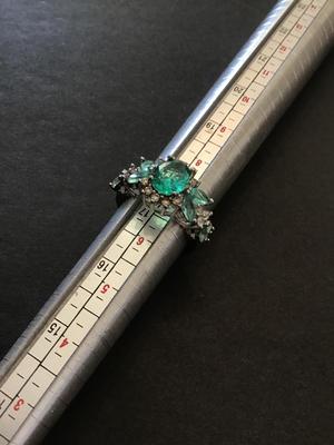 Beautiful aquamarine crystal fashion Ring