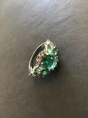 Beautiful aquamarine crystal fashion Ring