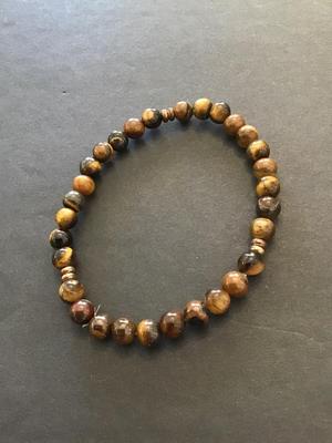 Tigers Eye beaded stretch bracelet
