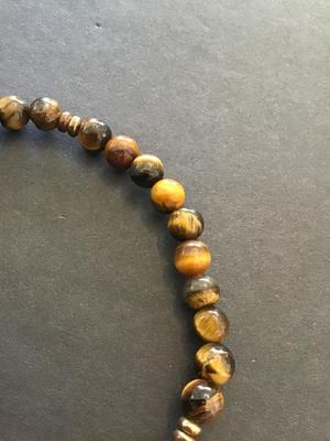 Tigers Eye beaded stretch bracelet