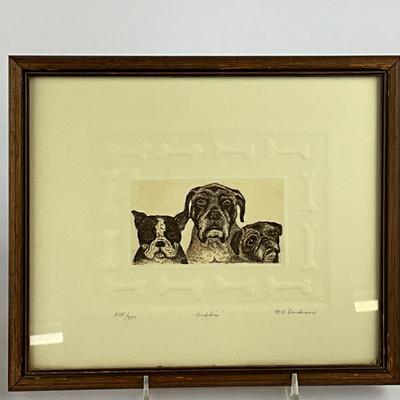 Sale Photo Thumbnail #1276: "Buddies" 255/350, measures: 9.75" wide x 8.5" high
"Tea & Biscuits" 77/300, measures: 9.75" high x 8.5" wide