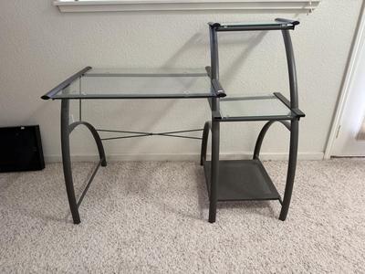 Sale Photo Thumbnail #74: Nice glass computer desk