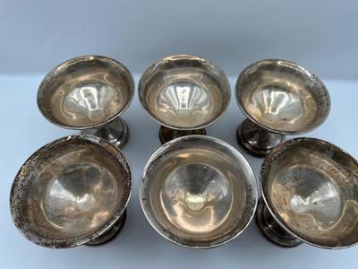 Briston Sterling Weighted Silver Sherbet or Compote Cups