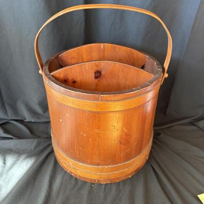 Vintage Wooden Firkin Sugar Bucket (PC-BM)