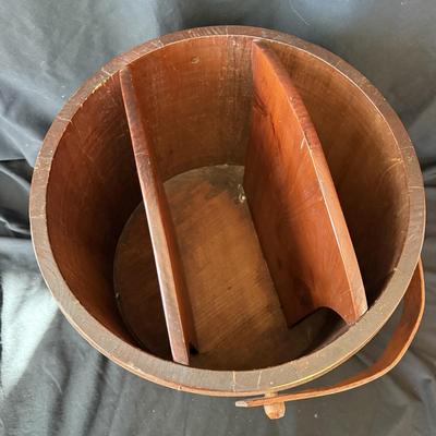 Vintage Wooden Firkin Sugar Bucket (PC-BM)
