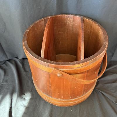 Vintage Wooden Firkin Sugar Bucket (PC-BM)
