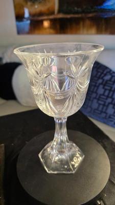 Vintage Shannon Crystal by Godinger Dublin 24 % Lead Crystal Compote Vase – Hand-Cut Pedestal Centerpiece of Timeless Elegance