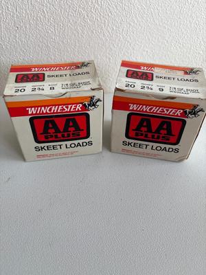 Winchester AA Plus 20ga 2 3/4 skeet Loads