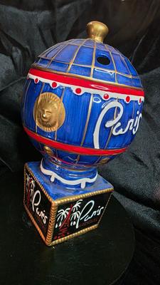Vintage Paris Las Vegas Hotel Hot Air Balloon Ceramic Collectible Cup with Lid – Progressive Specialty Glass Co. Souvenir Treasure
