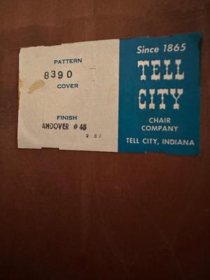 Solid Maple Tell City Two-Piece China Hutch