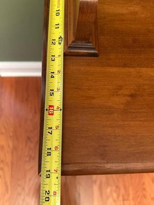 Solid Maple Tell City Two-Piece China Hutch