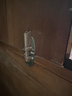 Solid Maple Tell City Two-Piece China Hutch