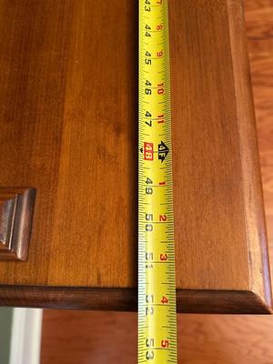 Solid Maple Tell City Two-Piece China Hutch