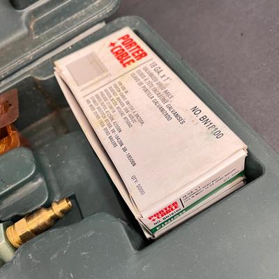 LOT 65: Hitachi Pneumatic NT 32AE Brad Nailer + Other Air Tools