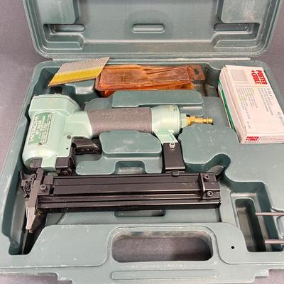 LOT 65: Hitachi Pneumatic NT 32AE Brad Nailer + Other Air Tools