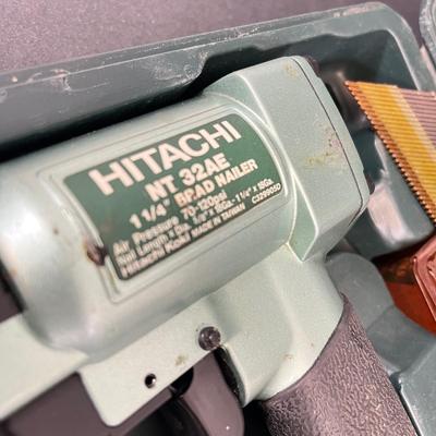 LOT 65: Hitachi Pneumatic NT 32AE Brad Nailer + Other Air Tools