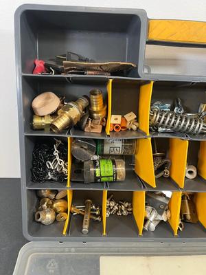 LOT 68: Assorted Hardware in Stanley and Workforce Organizer Cases