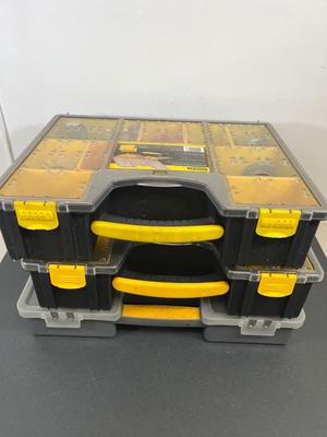LOT 68: Assorted Hardware in Stanley and Workforce Organizer Cases