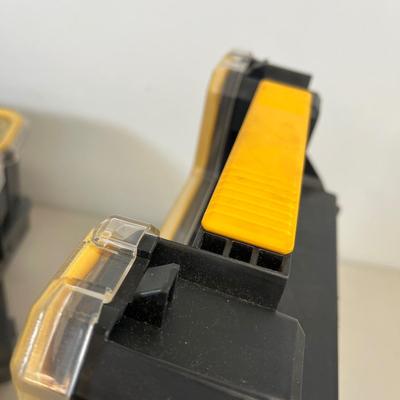 LOT 69: Assorted in Hardware in Stanley and Rubbermade Organizer Cases