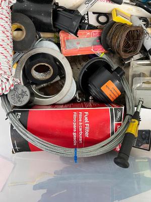 LOT 71: Bin of Assorted Hardware