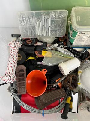LOT 71: Bin of Assorted Hardware