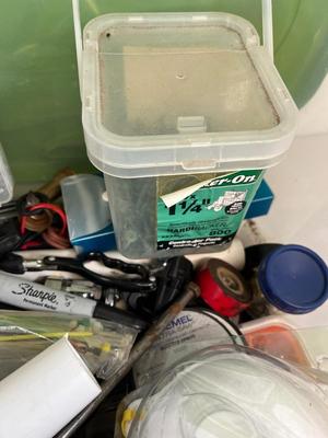 LOT 71: Bin of Assorted Hardware