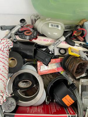 LOT 71: Bin of Assorted Hardware