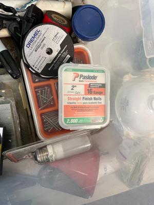 LOT 71: Bin of Assorted Hardware