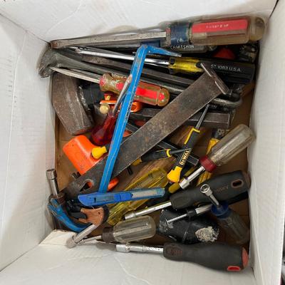 LOT 72: Box of Small Hand Tools