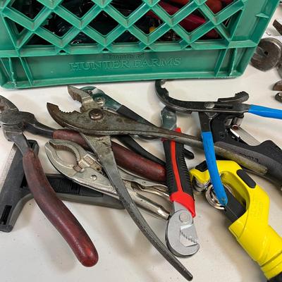 LOT 74: Crate Full of Small Hand Tools