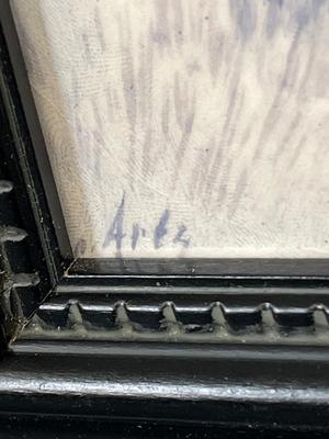 LOT 82: Two Framed Signed Tiles