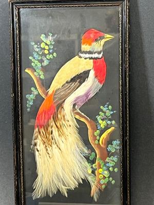 LOT 83: Beautiful Bird Framed Art Piece