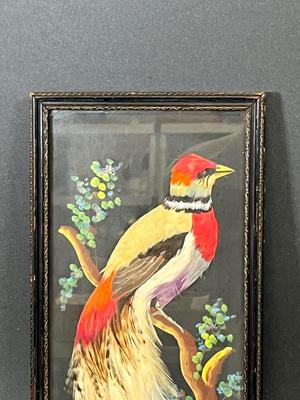 LOT 83: Beautiful Bird Framed Art Piece