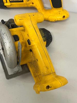 LOT 86: DeWalt Power Tools and Tool Bag - No Batteries or Chargers