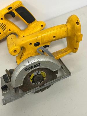 LOT 86: DeWalt Power Tools and Tool Bag - No Batteries or Chargers