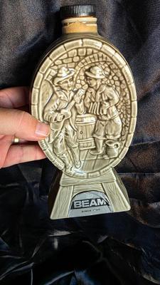 Vintage 1964 Jim Beam “Musicians on a Cask” Regal China Whiskey Decanter – Mid-Century American Barware Collectible