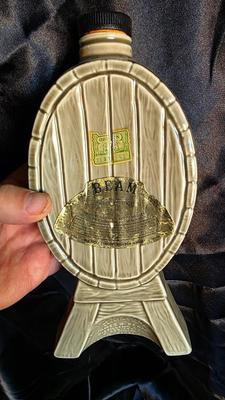 Vintage 1964 Jim Beam “Musicians on a Cask” Regal China Whiskey Decanter – Mid-Century American Barware Collectible