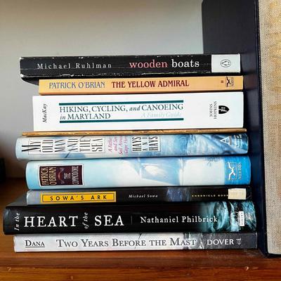 Sale Photo Thumbnail #1361: Includes: The Annapolis Book Of Seamanship, Wooden Boats, "Hiking, Cycling And Canoeing In Maryland, Great Yacht Races & More