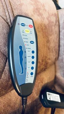 BEAUTIFUL LIKE NEW FULL BODY MASSAGING-HEATED ELECTRIC RECLINER AND CYBER POWER SURGE PROTE TOR