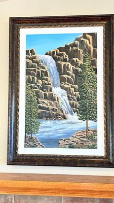 ARTWORK BY B. SCHWARTZ , CANDLE HOLDERS AND ACCENT DECOR