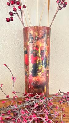 ARTWORK BY B. SCHWARTZ , CANDLE HOLDERS AND ACCENT DECOR