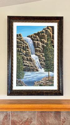 ARTWORK BY B. SCHWARTZ , CANDLE HOLDERS AND ACCENT DECOR